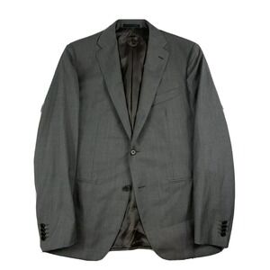 Caruso Gray Superfine 120s Wool Blazer Mens 40R MUS2GM201F Made in Italy